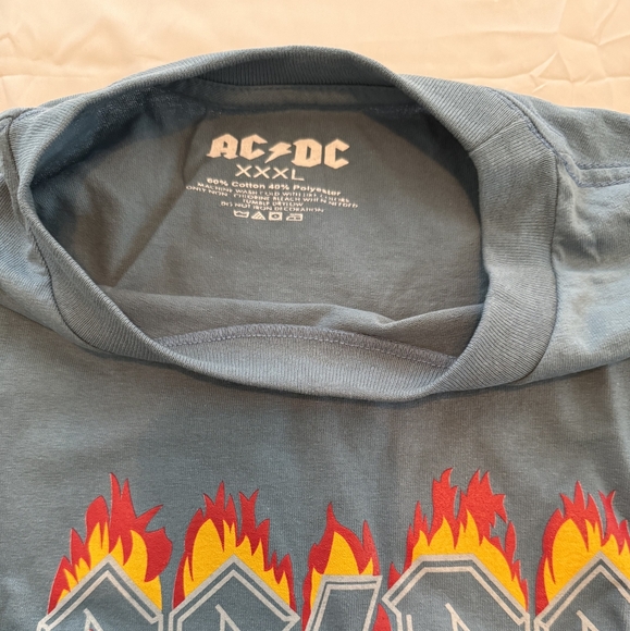AC/DC Graphic Tee in Blue 3XL 0025 - Picture 2 of 2